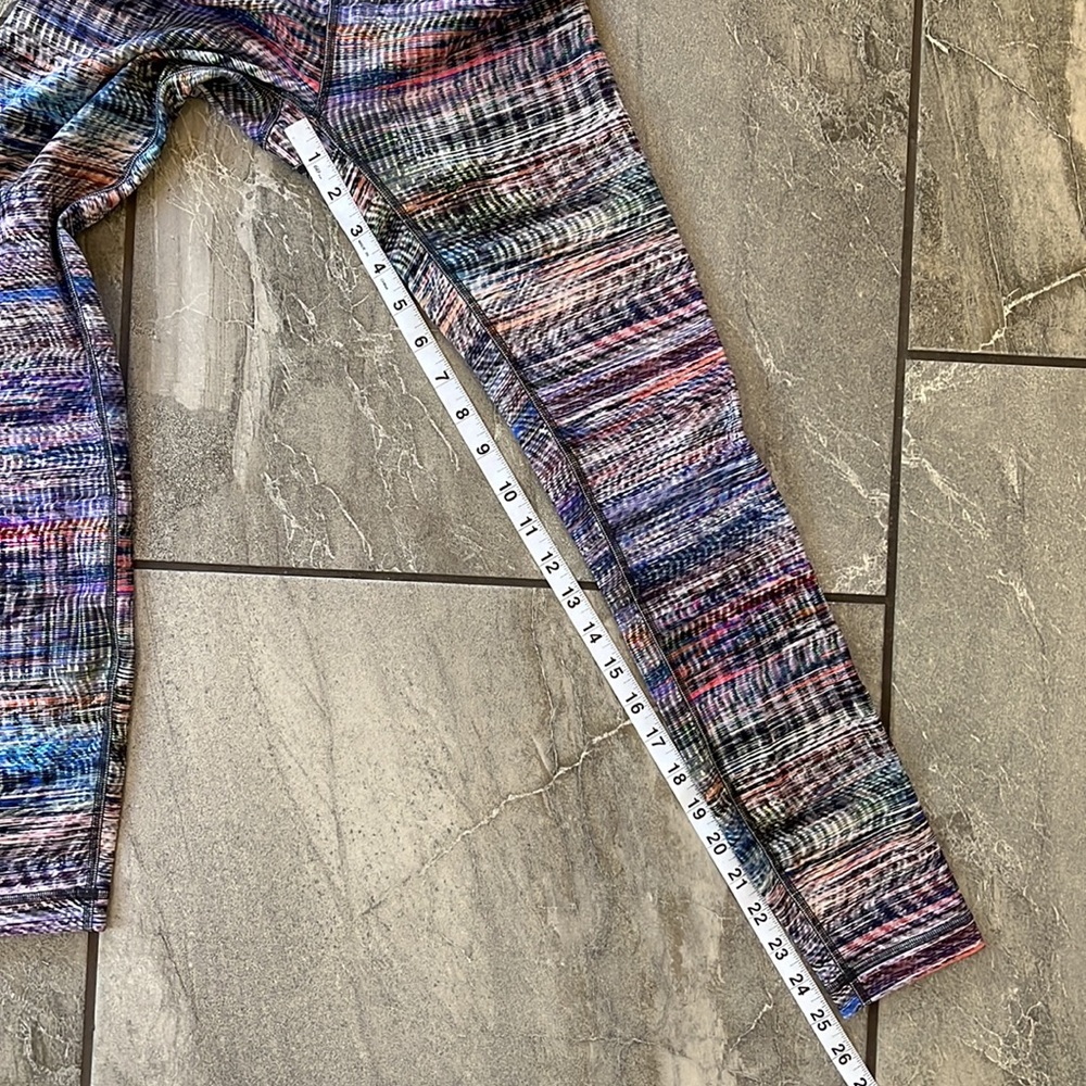 🍋 Lululemon Wunder Train High-Rise Tight 25” Digital Oasis White Multi Size 4 - Picture 10 of 11